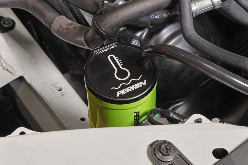 Subaru WRX Coolant Overflow Tank - Perrin Performance - Neon Yellow - `02-`25